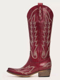 The Electra: Luxury-Feel Red Cowboy Boots with Superior Comfort & Detail