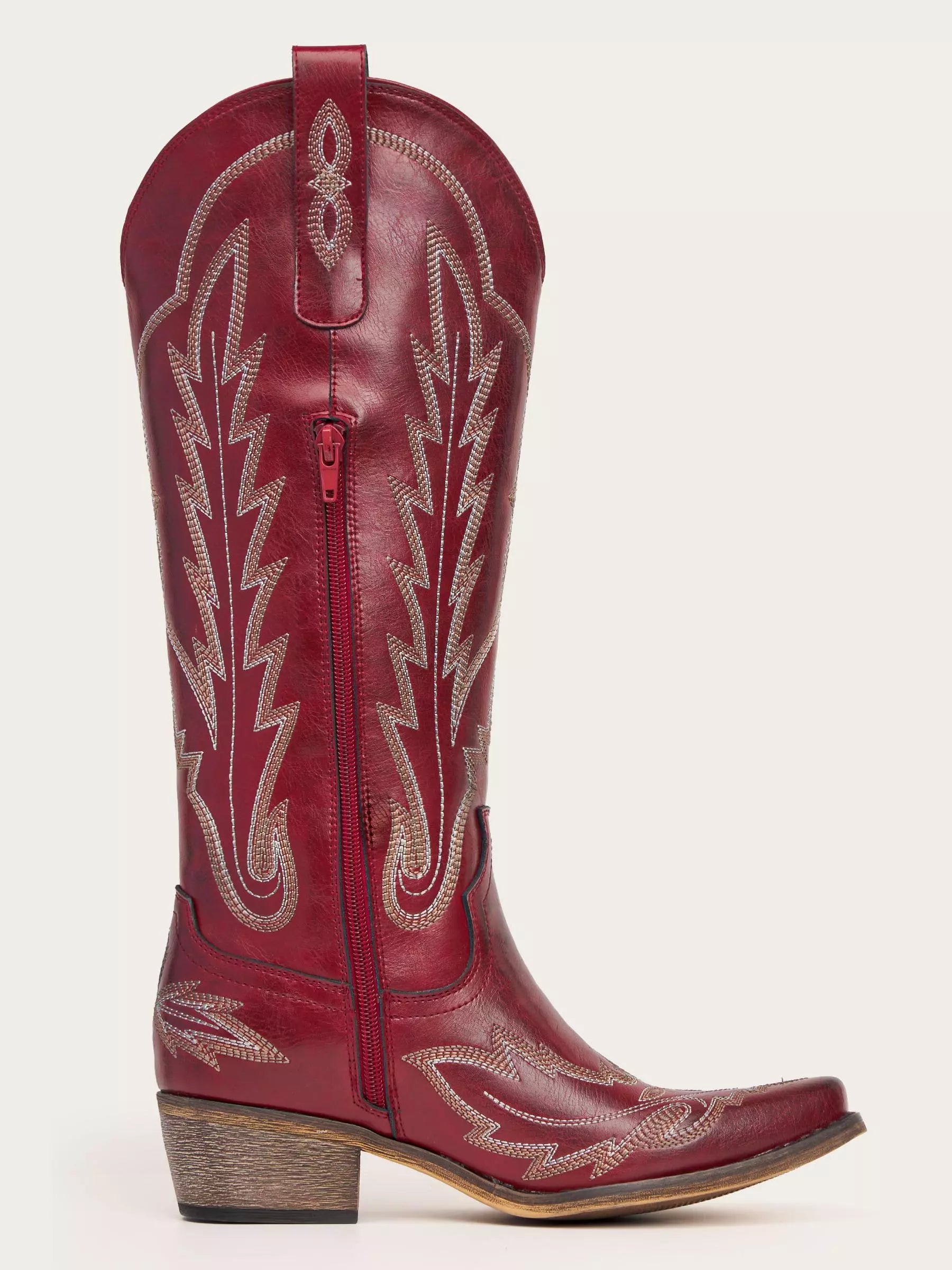 The Electra: Luxury-Feel Red Cowboy Boots with Superior Comfort & Detail