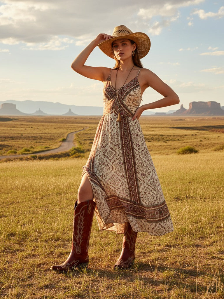 The Electra: Showstopper Red Embroidered Western Boots