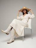 The Nashville: Modern White Cowboy Boots with Classic Western Stitching