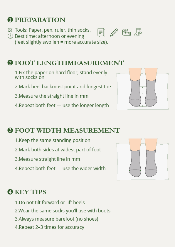 Men's size chart