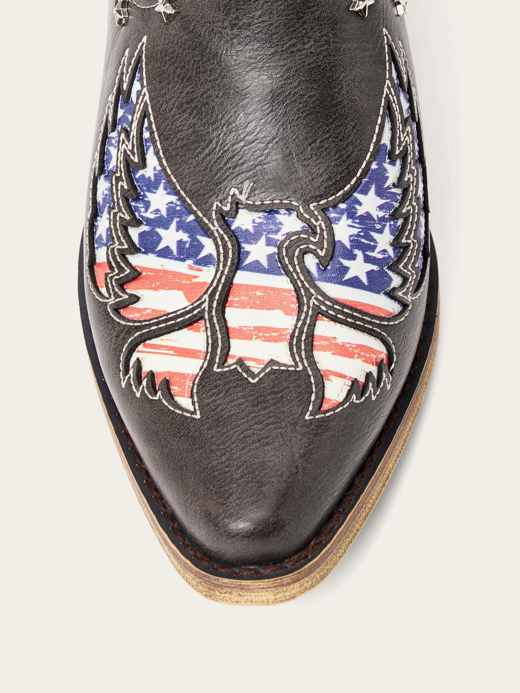 The Freedom: American Flag Wing & Star Studded Western Boots