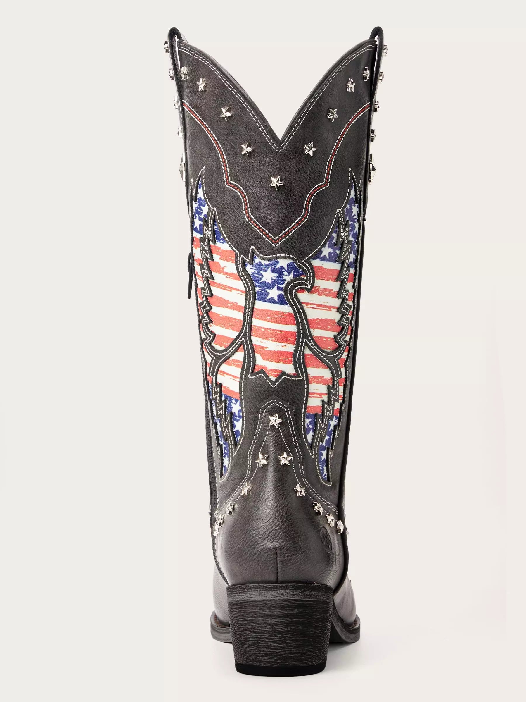 The Freedom: American Flag Wing & Star Studded Western Boots